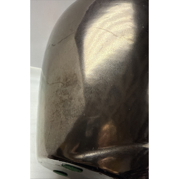 Vtg Haeger Pottery Metallic Bronze Vase Planter Pot Large Abstract Swirl 12 inch - Picture 8 of 12